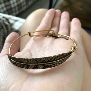 Gold Feather Alex and Ani Bracelet
